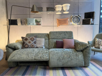 Felis - Sofa Glove Stoff Lusso Loto Verde Muschio 062 Grün Füße Kunststoff Schwarz Mit Elektrischer Verstellung - 2