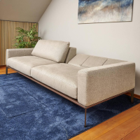 Bielefelder Werkstätten - Sofa Spirit Stoff Emira BW 1732 272 Beige Gestell Metall Bronze Matt Inklusive Rückenverstellung - 19