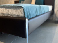 Hülsta - Rahmenbett Neo Leder Mocca 5126 Schwarz ohne Matratze ohne Federholzrahmen - 3