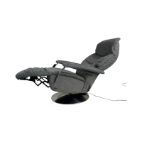 himolla - Relaxsessel 7050 Easyswing M Stoff Leeds Platin Grau Fuß Teller Edelstahloptik Mit Elektrischer Kopfteilverstellung - 3