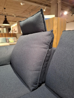 Carina - Ecksofa EM Marseille  Stoff Orlando Deep Ocean Blau Metallkufe Schwarz - 3