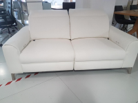 WK Wohnen - Sofa Venosa Stoff Cl.4 Nevio Weiß mit Verstellfunktion - 2