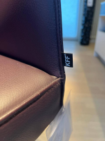 KFF - 2er Set Barhocker Glooh Leder Belo Purple Violett Gestell Chrom Matt Mit Kunststoffgleitern - 5