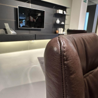 Girsberger - Sitzgruppe Stuhl Marel Und Bank Carim Leder Vitoria Ebony 2122 Dunkelbraun Braun Gestell Aluminium Schwarz - 6