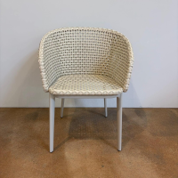 DEDON - Armlehnstuhl Mbrace Geflecht Sea Salt Beige Gestell Aluminium Lipari Beige - 3