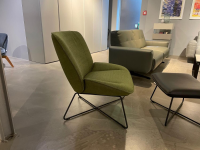 Rolf Benz - Sessel Und Hocker 383 Bezug Stoff 05 214 Maigrün Grün Hocker Leder 36 407 Schwarz Metallgestell RAL 9017 Verkehrsschwarz - 5