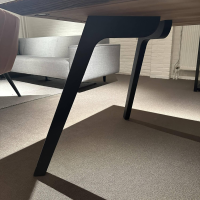 Nouvion - Esstisch Nouvio Platte Eiche 631 Füße Holz Schwarz - 2
