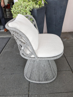 B&B Italia - 6er-Set Outdoorstuhl Flair Stoff Lola Weiß - 5