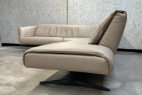 Walter Knoll - Ecksofa Bundle 630 Leder Rodeo Soft 1417 Pebble Grau Beige Gestell Schwarz Matt Pulverbeschichtet - 10