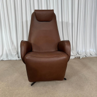 Jori - Sessel Relax Leder Comfort Braun1423 4 Stern Fuß Schwarz - 12