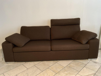 COR - Sofa Conseta Bodennah Leder 120 Dunkelbraun mit 2 Armlehnkissen und Kopfstütze - 10