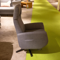 Sit & More - Polstergruppe Morris Stoff Garett Stone 20 Basic Grau Metallfuß Schwarz Matt Inklusive Kissen - 4