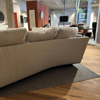 B&B Italia - Ecksofa Wohnlandschaft Noonu Stoff Spora 2038151 Hellgrau Metallgestell Lackiert Zinnfarbig - 11