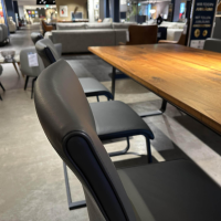 Team 7 - Essgruppe Nox Und Magnum Nussbaum Naturöl Leder 70241 Anthrazit Gestell Schwarz Matt - 3