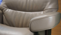 Stressless - Sessel View M Leder Batick Mole Braun Füße Classic Wenge Gebeizt Mit Power Leg And Back - 2