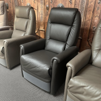 himolla - Ruhesessel 9773 Leder 75 Torro Braun Füße Rollen Schwarz Inklusive Aufstehhilfe - 5