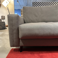 Artanova - Ecksofa Xenia Stoff U3471 Q2 Grau Taupe Füße Metall Schwarz - 10