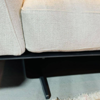 Flexform - Sofa Evergreen Stoff Elodie N.1222 Gestell Leder Schwarz 5005 Füße Metall Brüniert - 2