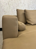 Walter Knoll - Sofagruppe Jaan Living 783 Leder Safari 1372 Clay Braun Grau Gestell Aluminium Schwarz Hochglanz Beschichtet Mit Kissen - 4