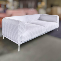 IP Design - Sofa Loop 2/75 Stoff Glory IP1791-171 Weiß Gestell Weiß - 5