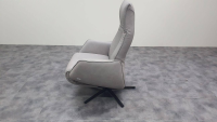 Johann Jakob - Relaxsessel 7917 56V 42 Leder Softnappa Asche Grau Sternfuß Metall Anthrazit Mit Elektr. Fuß- und Rückenverstellung - 2