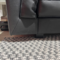 Contur - Sofa Aprino 3 3219 Leder Angus 66101 Black Schwarz Füße 931 Schwarz - 8