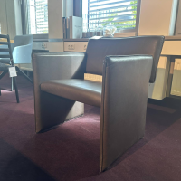 COR - Sessel Noto Leder Puro 920 Espresso Braun Füße Mit Weichen Rollen Und Kunststoffgleitern - 6