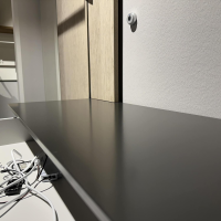 Sudbrock - Garderobenkombination Sina Melamin Und Glattlack Cosmos Schwarz Eiche Sahara Mit Beleuchtung - 2