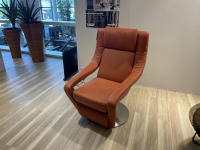 Koinor - Funktionssessel Yoko No2 Leder C Revolution Paprika Orange Drehteller Nickel Satiniert Motorisch Verstellbar - 2