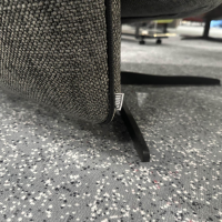 Jori - Relaxsessel Cosy Ghost JR 7790 Stoff Giada C096 3 Blau Grau Meliert 4 Sternfuß Gewellt Matt Schwarz Lackiert - 2