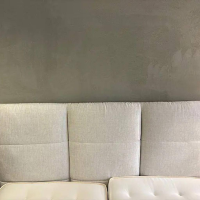 Treca Interiors - Polsterboxspring Bett MOON Select Stoff Stoff Endless 070 Beige Grau Füße Metall Verchromt Inkl. 2 Matratzen - 7