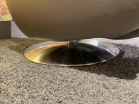 himolla - Sessel Cumulus Quartet 9720 Emil Leder 71 Torro Vulkan Grau Fuß Teller Edelstahloptik Silber - 6