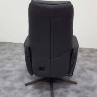 Hülsta - Relaxsessel 8756 26 W44 3-Motorisch Herz-Waage Leder 35 Mariposa Onyx Schwarz Gestell Sternfuß Metall Pulverbeschichtet Bronze - 4