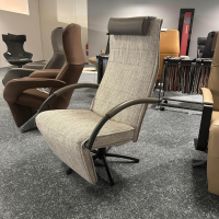 Jori - Relaxsessel Mensana JR 7260 Mono Move Medi Stoff Dodo C0207 Creme Hellgrau Meliert 5 Sternfuß Dunkelgrau Lackiert - 6