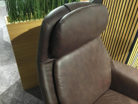 Stressless - Relaxsessel Sam 1356710 Leder Paloma 094 Chocolate Braun Gestell Wood Disc 33 Eiche Natur - 5