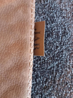 Jab Anstoetz - Teppich 200x200 Tropic Braun Textil Mit Einfassung In Nubukleder - 3