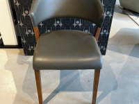 Hülsta - 2er-Set S500 5125 Leder Grau Füße Nussbaum - 5
