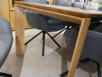 Natura - Esstisch Missoula Wildeiche Massiv Geölt Schweizer Kante mit Auszug - 5