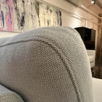 COR - Ecksofa Conseta Stoff 9124 Eisengrau Schmalfuß Verchromt - 9