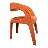 Fendi Casa - 4-er Set Berenice Chair 2 Stoff A073 Black 2 Stoff A045 Paprika - 9