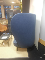 Fritz Hansen - Sofa Plenum Zweisitzer Stoff Capture 6001 Blau Gestell Metall Anthrazit Pulverbeschichtet - 3