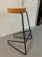 Tecta - Freischwinger CC 3 B Sitz Kork Gestell Schwarz - 3