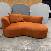 COR - Recamiere Siwa 58201 Leder 685 Terrakotta Orange Braun Inklusive Rückenkissen - 5