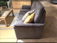 Global - Sofa Arima H SVZ 22 80 M Stoff Torino 7 Schlamm Grau Metallfuß - 3
