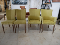 Carega Design - 4er-Stuhlset Salma Stoff Mine Pistacio 52 Grün Gelb - 2