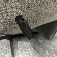 Jori - Relaxsessel Cosy Ghost JR 7790 Stoff Giada C096 3 Blau Grau Meliert 4 Sternfuß Gewellt Matt Schwarz Lackiert - 4