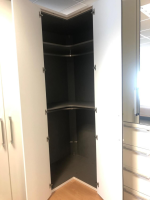 Nolte - Eckschrank Horizont 10 Polarweiß Innen Leinenoptik - 8