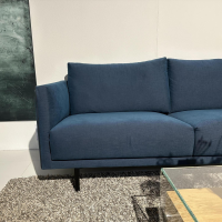 freistil Rolf Benz - Sofa Sob 133/202 fabric 4097 green blue solid steel base black - 8