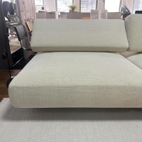 Paola Lenti - Sofa Agio Stoff Chenille Saint Germain CHE02 Beige Gestell Metall Grafite Grau Lackiert Inklusive Kissen - 15