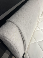 Musterring - Polsterbett Elias Stoff 5236 Creme Sockelunterbau Schwarz ohne Matratze ohne Lattenrost - 6